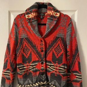 Vintage Lauren Jeans Co. Western Navajo Aztec Sweater